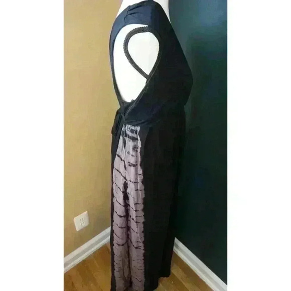 Liz Lange Maternity Women's Sleeveless Maxi Two Tone Ombre V-Neck Dress, Size L - Picture 6 of 15